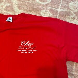 Vintage Cher tour crew shirt